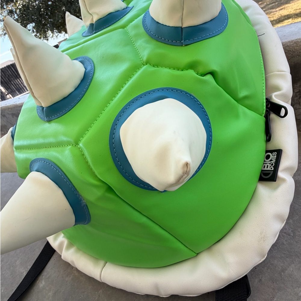 Bio Domes Green Spiked Backpack - Picture 2 of 10
